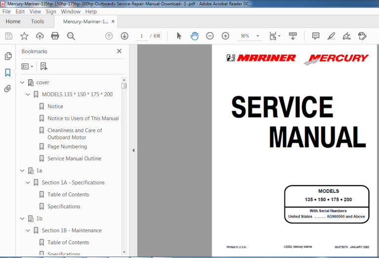 Mercury Outboard Service Manual