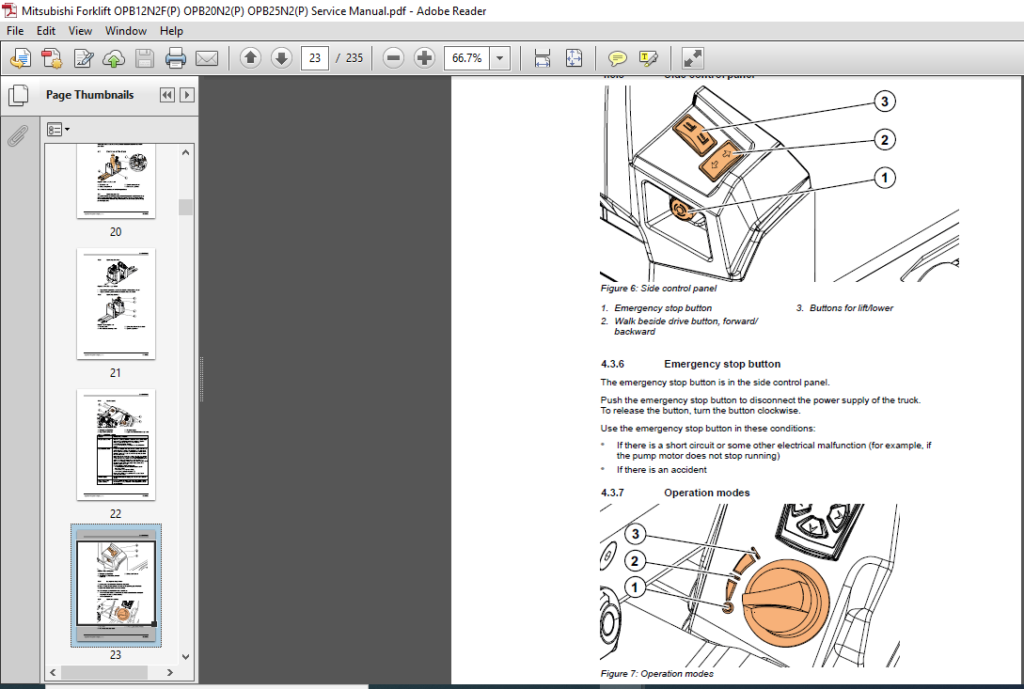 Mitsubishi Forklift Opb N F P Opb N P Opb N P Service Manual