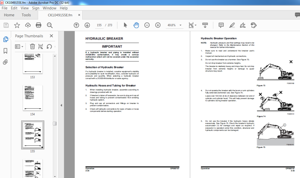 Doosan Dx Lca Excavator Operation And Maintenance Manual K E