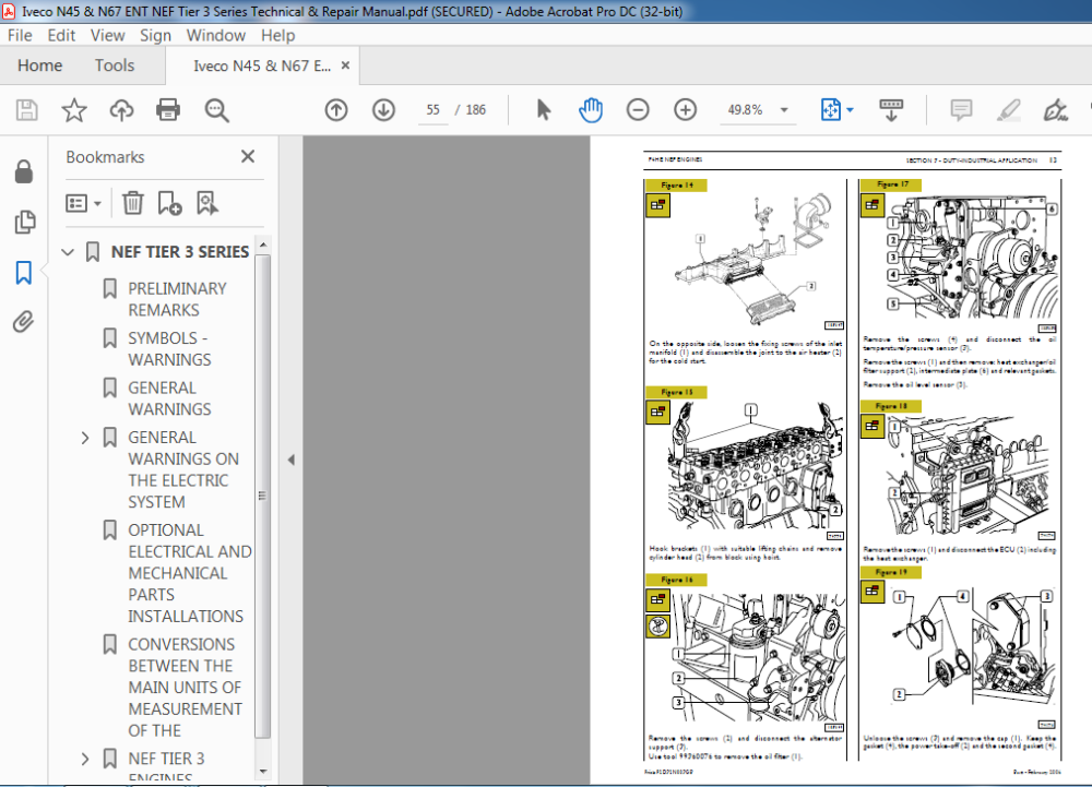 Iveco N N Nef Tier Series Technical Repair Manual Pdf