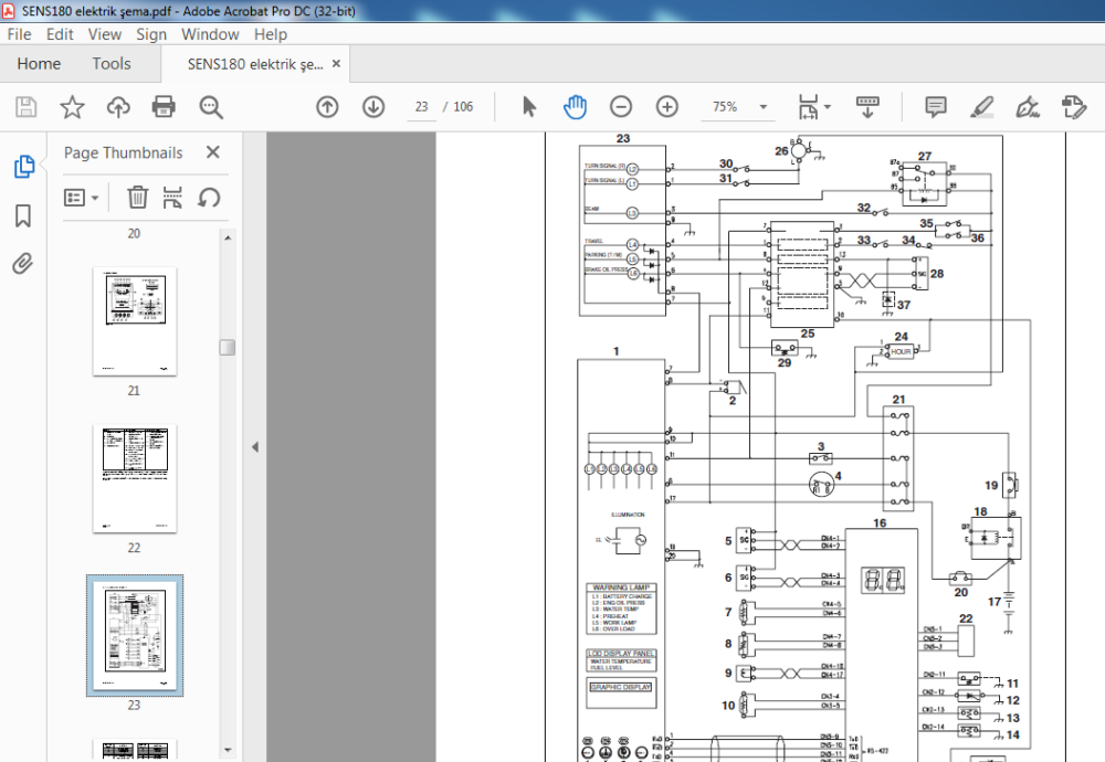 Daewoo Doosan Solar W V Excavator Electrical System Manual Pdf