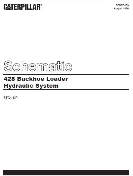 Cat Tc Backhoe Loader Electrical Hydraulic System Schematic