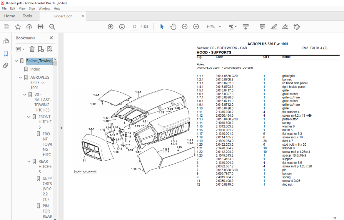 Deutz Fahr Agroplus F After Parts Catalog Manual Pdf