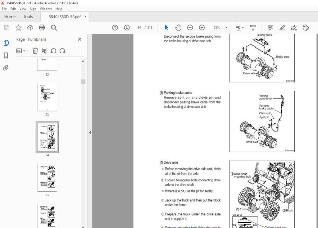 Hyundai Forklift D F Da F Service Manual Pdf