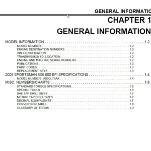 2009 SPORTSMAN 6X6 800 EFI FACTORY SERVICE REPAIR WORSHOP MANUAL - PDF DOWNLOAD NOW!!