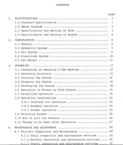 Hitachi UH07-3 Excavator Operators Manual PDF DIGITAL DOWNLOAD