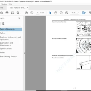 NEW HOLLAND TB100 TB110 TB120 TRACTOR OPERATORS MANUAL PDF DOWNLOAD