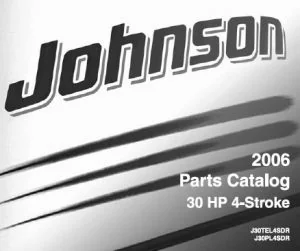 2006 JOHNSON EVINRUDE 30 HP 4-STROKE PARTS CATALOG J30TEL4SDR J30PL4SDR PDF MANUAL DOWNLOAD