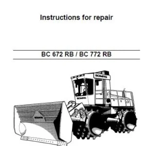 BOMAG SANITARY LANDFILL COMPACTOR BC 672 RB BC 772 RB SERVICE REPAIR MANUAL PDF DOWNLOAD
