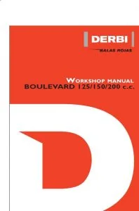 DERBI BOULEVARD 125 150 200 WORKSHOP SERVICE REPAIR MANUAL PDF DOWNLOAD