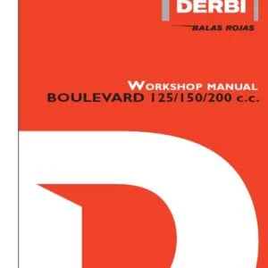 DERBI BOULEVARD 125 150 200 WORKSHOP SERVICE REPAIR MANUAL PDF DOWNLOAD