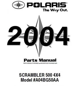 POLARIS SCRAMBLER 500 4X4 PARTS MANUAL *PDF DOWNLOAD*