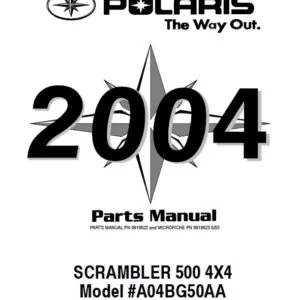 POLARIS SCRAMBLER 500 4X4 PARTS MANUAL *PDF DOWNLOAD*