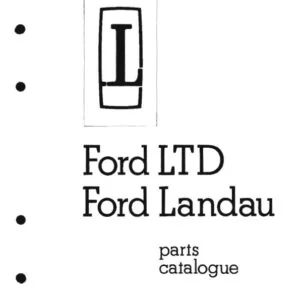 Ford 1973 1976 Ltd Landau Coupe Parts Catalogue