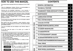 2005 2006 2007 Honda Nt700 Nt700v Nt700va Service Repair Workshop Manual Download