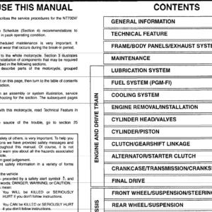 2005 2006 2007 Honda Nt700 Nt700v Nt700va Service Repair Workshop Manual Download