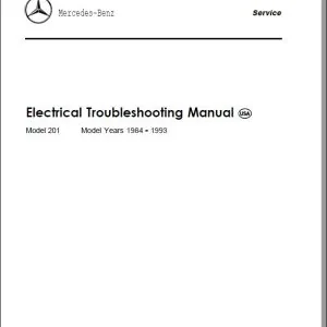 Mercedes Benz Repair Service Manual 1984 1985 1986 1987 1988 1989 1990 1991 1992 1993 - PDF DOWNLOAD