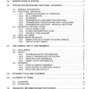 2006 Sprinter Transmission Service Repair Manual