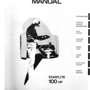 Evinrude 100hp Starflight 1971 Model 100193 service repair workshop manual
