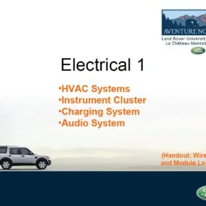 Land Rover Discovery 3 Electrcal Traning Manual