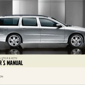 Volvo V70 V70 R Xc70 Owners Manual