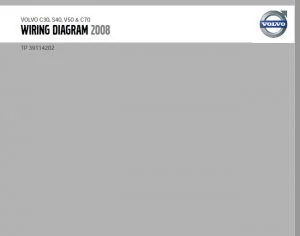 VOLVO C30, S40, V50 & C70 Wiring diagram 2008 + Supplement