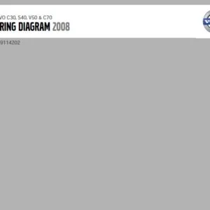 VOLVO C30, S40, V50 & C70 Wiring diagram 2008 + Supplement