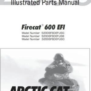 Arctic Cat Snowmobile F6 Efi Parts Manual Catalog Download