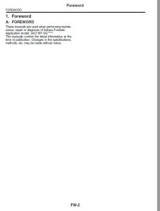 Subaru Forester 2007 service manual PDF Download