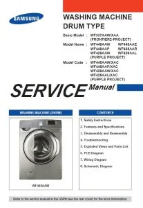 Samsung Wf448aaw Wf448aap Wf448aae Service Manual PDF Download