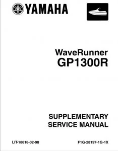 Yamaha Waverunner Wave Runner Gp1300r Gp1300 2003-2008 Service Repair Workshop Manual PDF Download