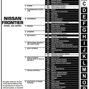2013 NISSAN FRONTIER MODEL D40 SERIES SERVICE WORKSHOP REPAIR MANUAL #PDF DOWNLOAD#