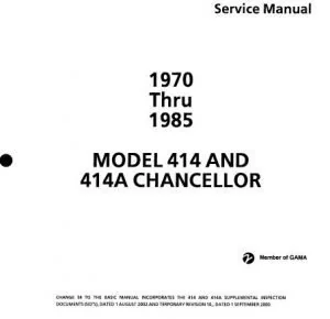 Cessna 414 & 414A Aircraft Shop Manual 1970-1985