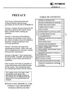 Kymco Super 8 50 Scooter Service Repair Workshop Manual