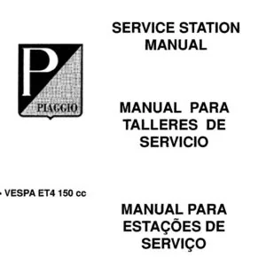 2000 2001 2002 2003 2004 Vespa Et4 150 Scooter Repair Manual Pdf