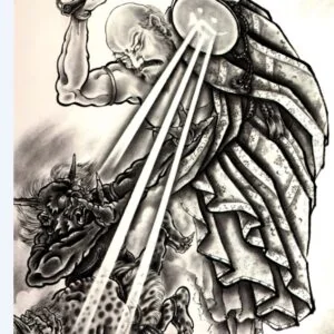 100 STUNNING JAPANESE DEMON TATTOOS of WORLDS BEST TATTOO ARTISTS - BLACK AND WHITE in JPEG Download!!