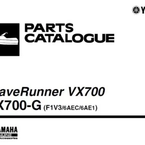 Waverunner Vx700 Vx700g Parts Catalog 2008