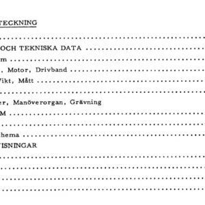 Hymac 580 / B / BS / BT Operator Owner Maintenance Manual (in Swedish Language)