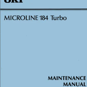 Okidata MICROLINE 184 TURBO PRINTER REPAIR Manual PDF Download