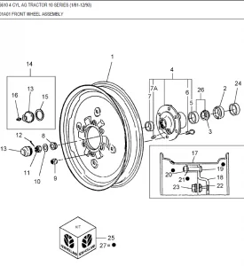 FORD 6610 4 CYLINDER AG TRACTOR PARTS LIST MANUAL
