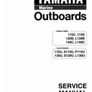 Yamaha Outboard 130 HP 1996 1997 1998 1999 2000 2001 2002 2003 2004 Service Manual Download!