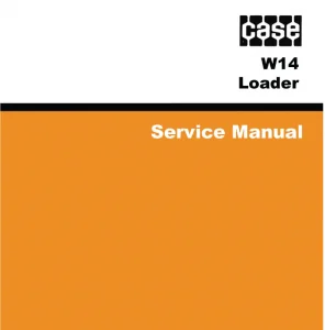 Case W14 Loader Service Repair Workshop Manual SN 9119395 - 9119672 PDF Download