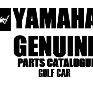 Yamaha Golf Carts Parts Manuals 1979-2004