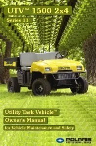 Polaris Utv 1500 s11 Owners Manual 2003