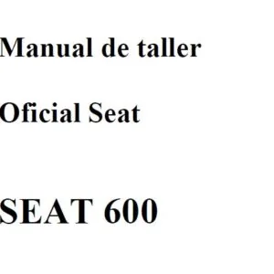 1963-1973 FIAT 600 SERVICE REPAIR MANUAL (Spanish) - PDF DOWNLOAD !!