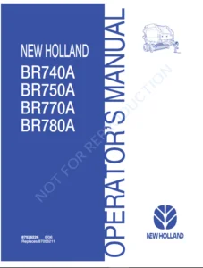 New Holland Br740a Br750a Br770a Br780a Baler Operators Manual - PDF Download