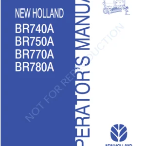 New Holland Br740a Br750a Br770a Br780a Baler Operators Manual - PDF Download