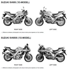 Suzuki SV650S SV605A SV650SF  Factory Service Manual 2003-2009 - PDF DOWNLOAD