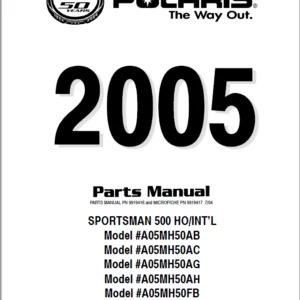 Polaris 2005 sportsman 500 Parts manual - PDF Download