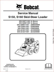 Bobcat S150 Skid Steer Loader Service Repair Manual  - PDF DOWNLOAD